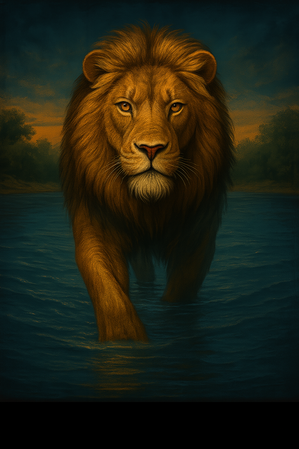 Ilustração simbólica de leão usada por Vagner Xavier